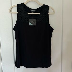 NWT Liz Claiborne black tank top!
